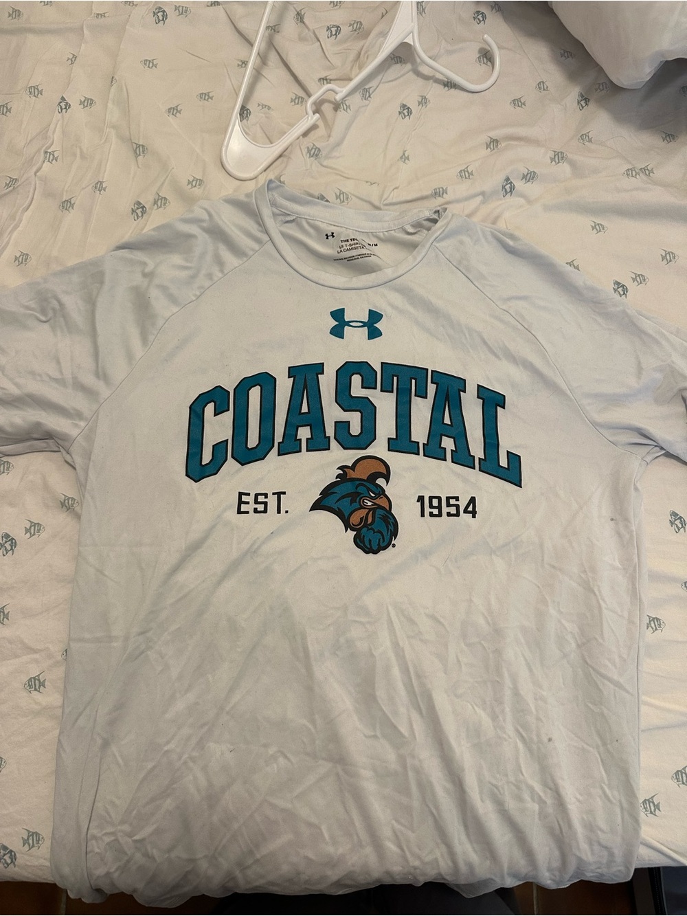 Under Armour Coastal Graphic Performance Tee - White/Teal